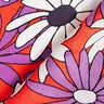 Satin expressive flowers – orange/red lilac,  thumbnail number 4