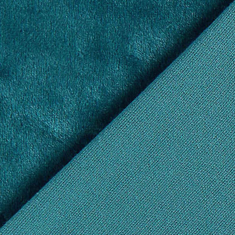 Stretch Velvet Nicky Velours – petrol,  image number 3