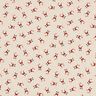 Decorative fabric half Panama mini Santa Clauses – natural,  thumbnail number 1