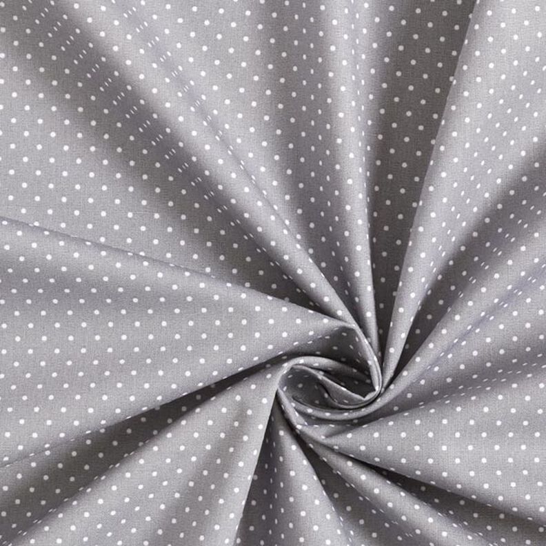Cotton Poplin Little Dots – grey/white,  image number 5