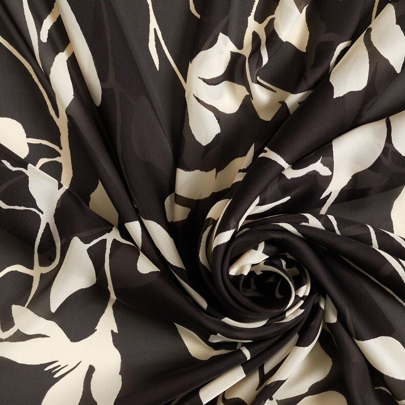 Chiffon flowers recycled – black/light beige, image number 3