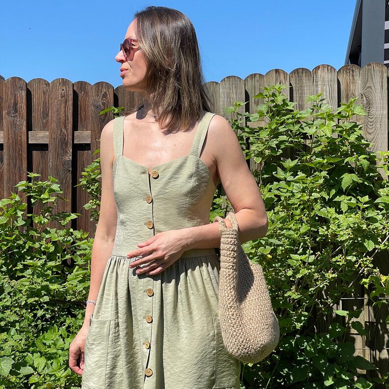 Viscose Blend Shimmer Shine – light khaki, image number 7