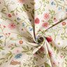Decor Fabric Half Panama forest animals and flowers – natural/green,  thumbnail number 3