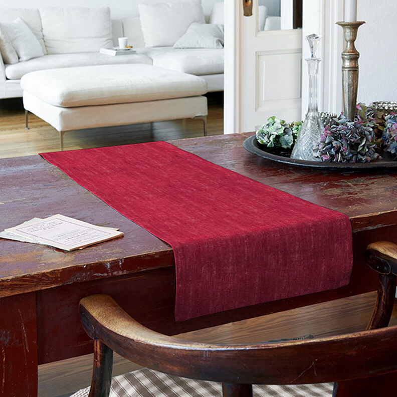 Decor Fabric Jute Plain 150 cm – dark red,  image number 7