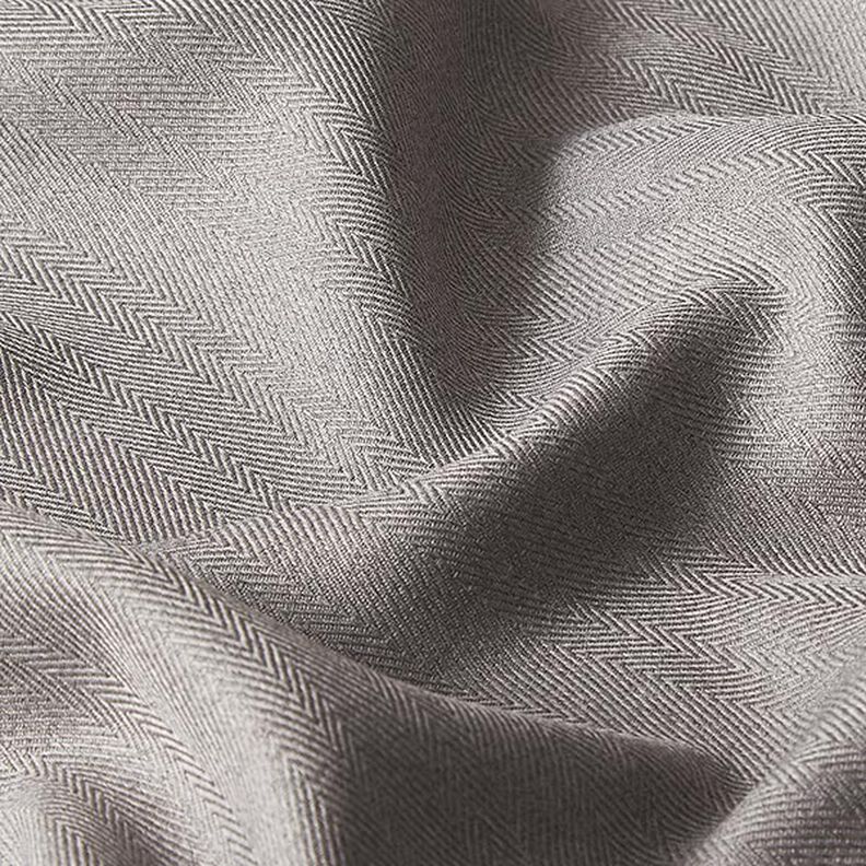 Blackout fabric Herringbone – grey,  image number 2