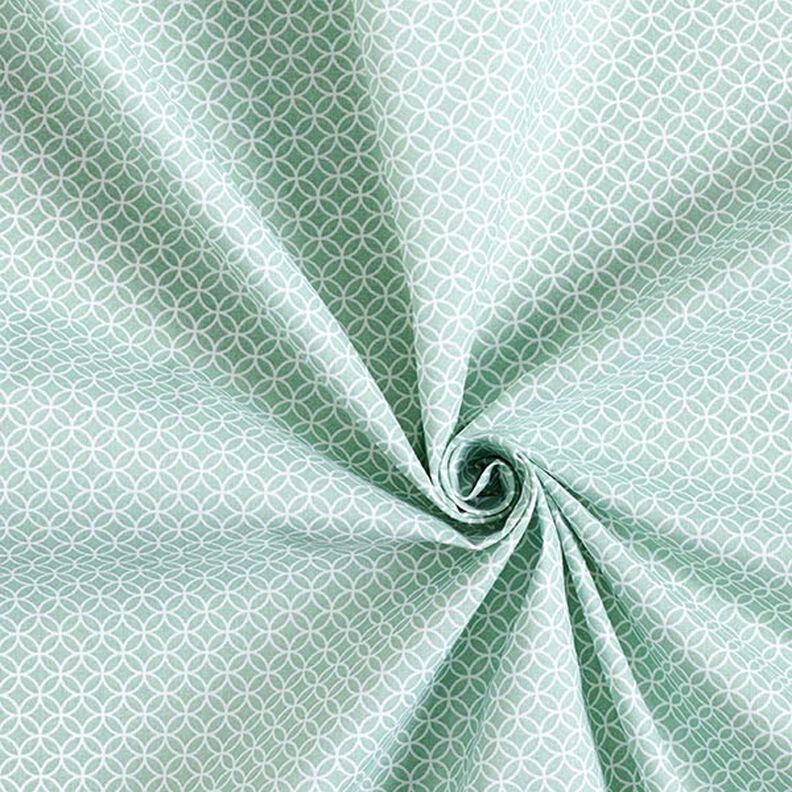 Cotton Cretonne small tile motif – light green,  image number 3