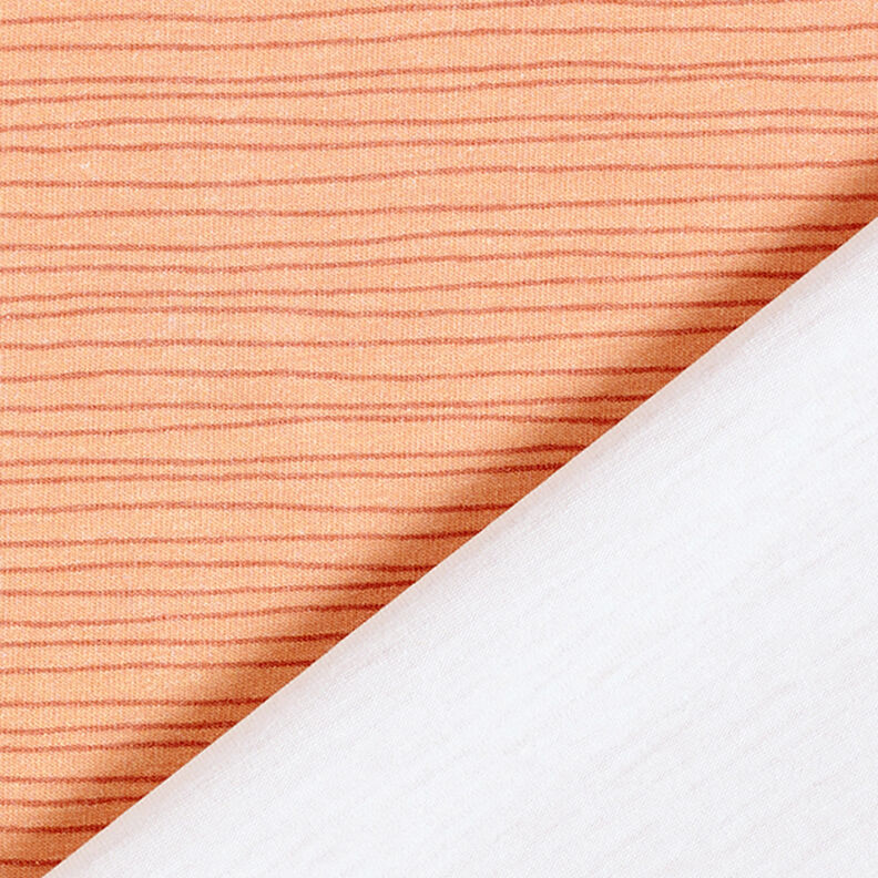 Narrow Stripes Cotton Jersey – salmon,  image number 4