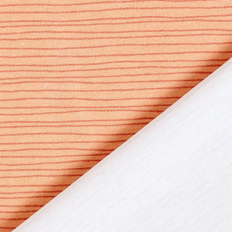 Narrow Stripes Cotton Jersey – salmon, image number 4