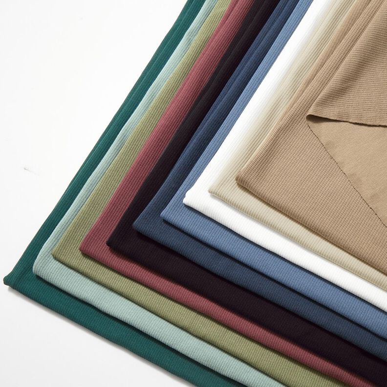 Ribbed Jersey fine 2-1-1-1 ribs – light khaki,  image number 5