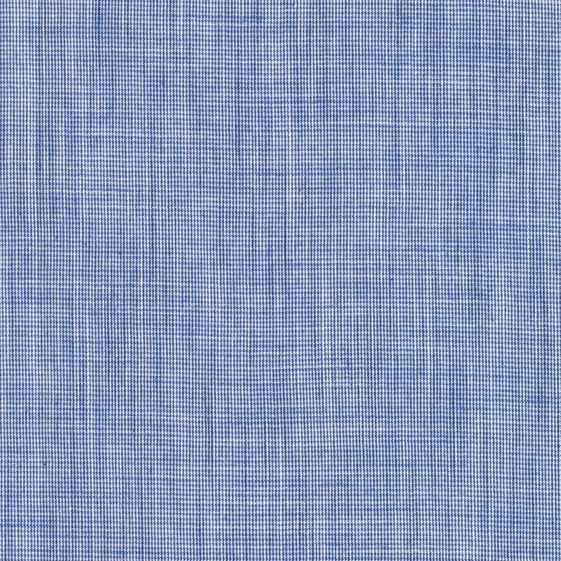 Cotton fabric mini houndstooth – white/denim blue,  image number 1