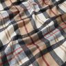 Coat fabric roughened tartan – light blue/beige,  thumbnail number 2