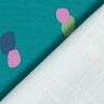 French Terry colourful splashes – petrol/pastel violet,  thumbnail number 4
