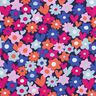 Cotton Jersey colourful flowers | Poppy Fabrics – midnight blue,  thumbnail number 1