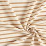 Narrow & Wide Stripes Cotton Jersey – cream/cinnamon,  thumbnail number 3
