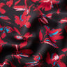 Crêpe chiffon abstract flowers – navy blue/carmine,  thumbnail number 2