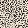 Brushed Sweatshirt Fabric Leopard Print | Poppy Fabrics – cream/anemone,  thumbnail number 1