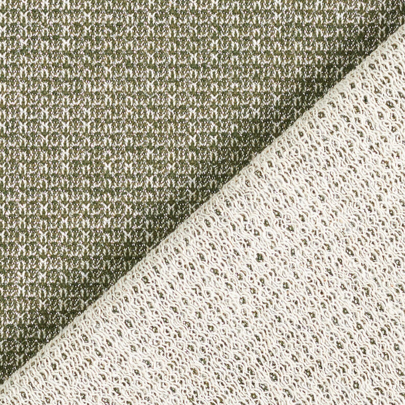 Glittery French terry – khaki,  image number 5