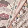 Decor Fabric Half Panama Delicate Branches – light dusky pink/natural,  thumbnail number 5