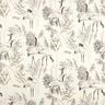 Decor Fabric Half Panama cranes &ndash; natural/black,  thumbnail number 1