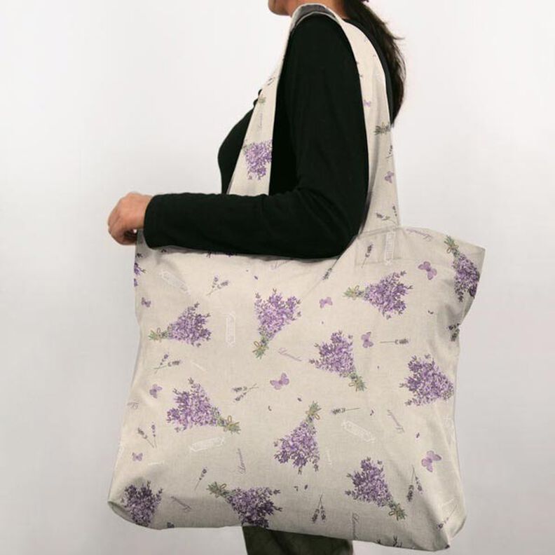 Lavender Bouquet Half Panama – natural,  image number 8