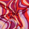 Sateen retro waves| Poppy Fabrics – purple/orange,  thumbnail number 3