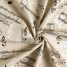 Decor Fabric Half Panama musical – black/natural,  thumbnail number 3