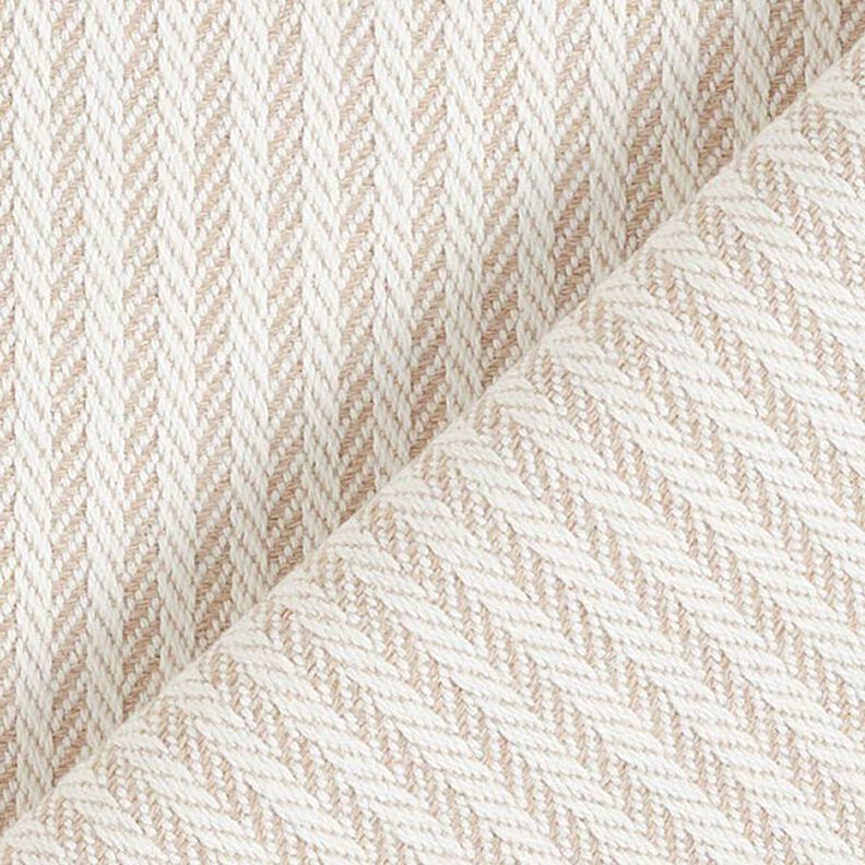 Decor Fabric Jacquard Subtle Stripes – dark beige,  image number 3