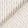 Decor Fabric Jacquard Subtle Stripes – dark beige,  thumbnail number 3