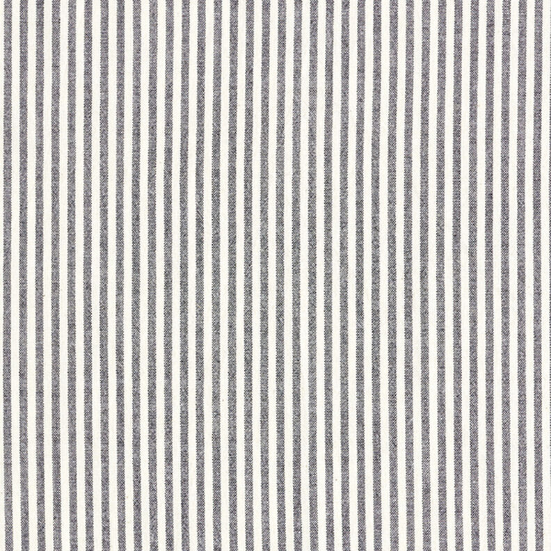 Cotton Viscose Blend stripes – black/offwhite,  image number 1