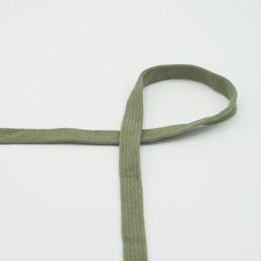 Flat cord Hoodie Cotton [15 mm] – khaki, 