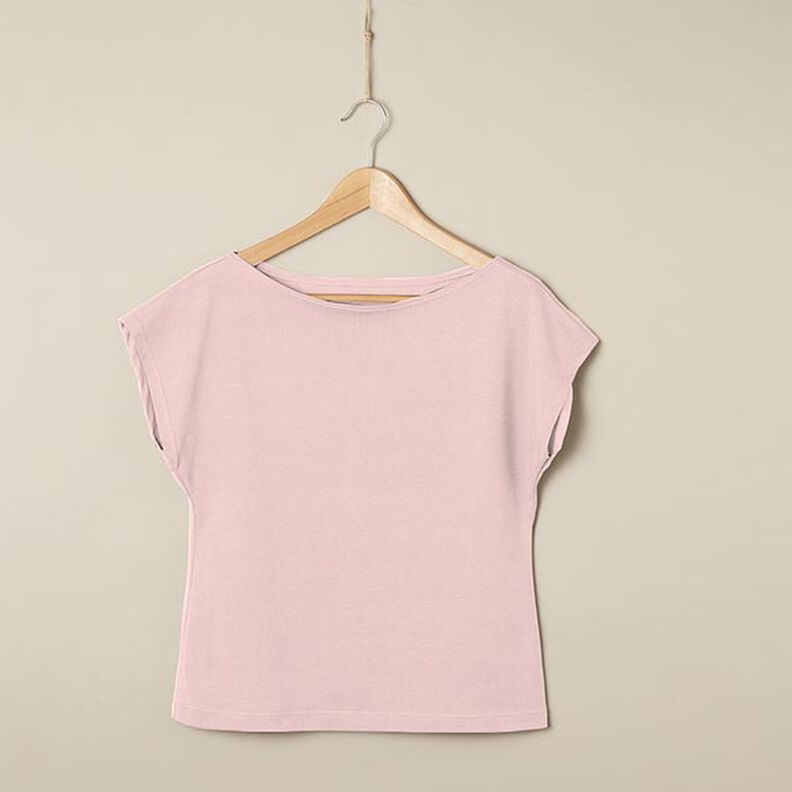 Plain Medium Cotton Jersey – light pink,  image number 6