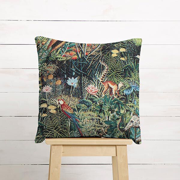 Decor Fabric Tapestry Fabric jungle – black/dark green,  image number 8