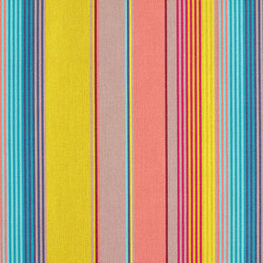 Outdoor Fabric Canvas Stripes – salmon/mustard, 