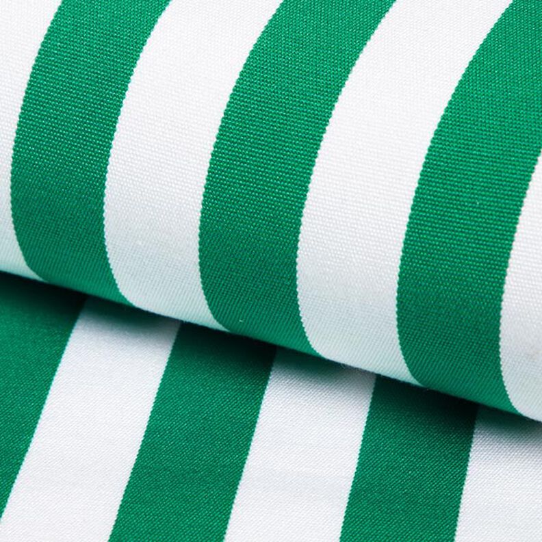 Outdoor Deckchair fabric Longitudinal stripes 45 cm – green,  image number 1