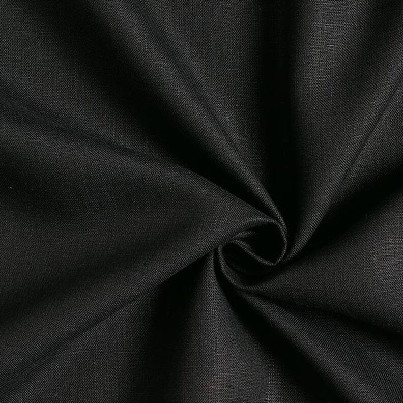 Linen Fabric – black,  image number 1