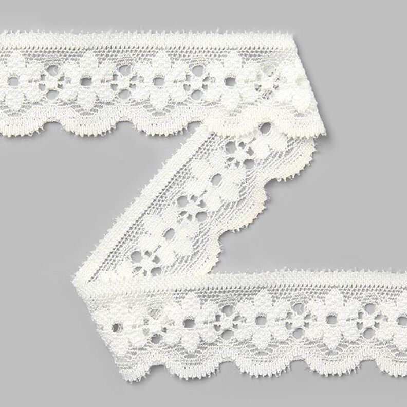 Stretch Lace [27 mm] - off-white,  image number 1