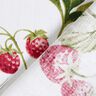 Decor Fabric Panama strawberries – white/carmine,  thumbnail number 4