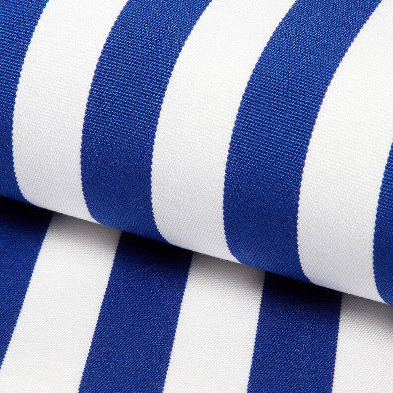 Outdoor Deckchair fabric Longitudinal stripes 44 cm – royal blue/white,  image number 5