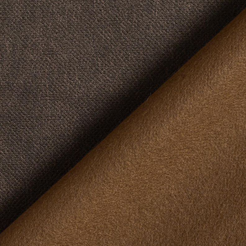 Upholstery Fabric Velvet look – black brown, image number 3