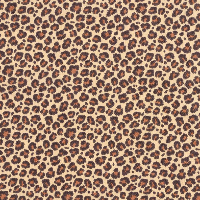 Cotton Cretonne small leopard print – beige/brown,  image number 1