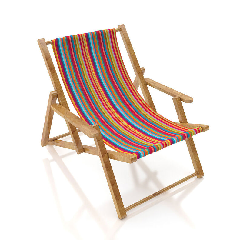 Outdoor Deckchair fabric Longitudinal stripes 45 cm – raspberry/aqua blue,  image number 8