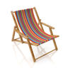 Outdoor Deckchair fabric Longitudinal stripes 45 cm – raspberry/aqua blue,  thumbnail number 8