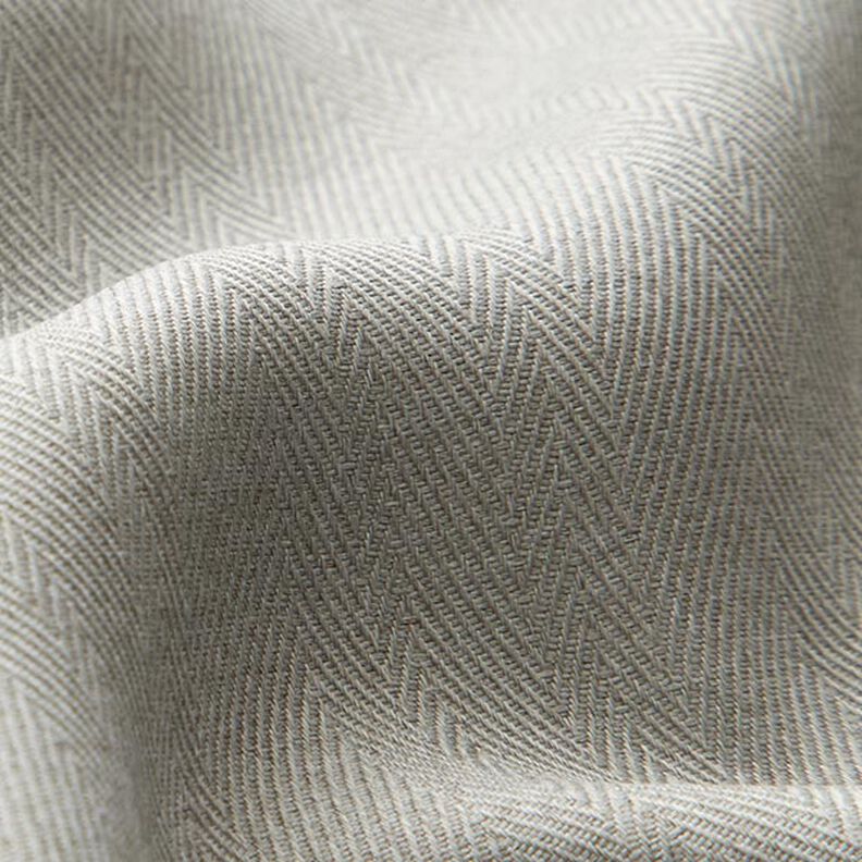 Blackout fabric Herringbone – light grey,  image number 2