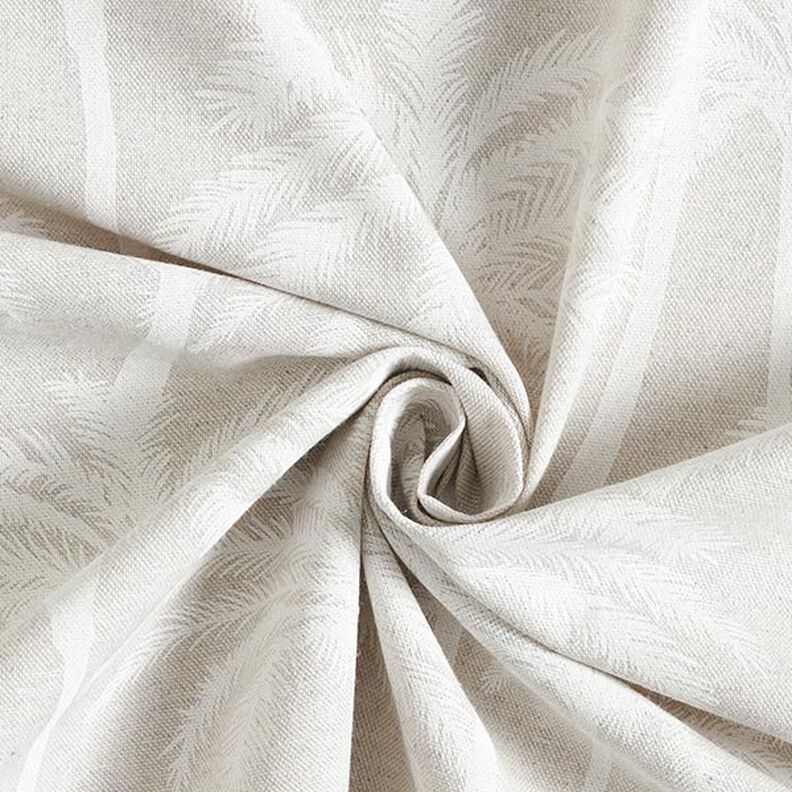 Decor Fabric Half Panama palms – white,  image number 3
