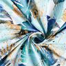 Cotton Jersey palm leaf thicket | Glitzerpüppi – white/eucalyptus,  thumbnail number 3
