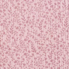 Double Gauze/Muslin two-tone flower tendrils – light dusky pink, 