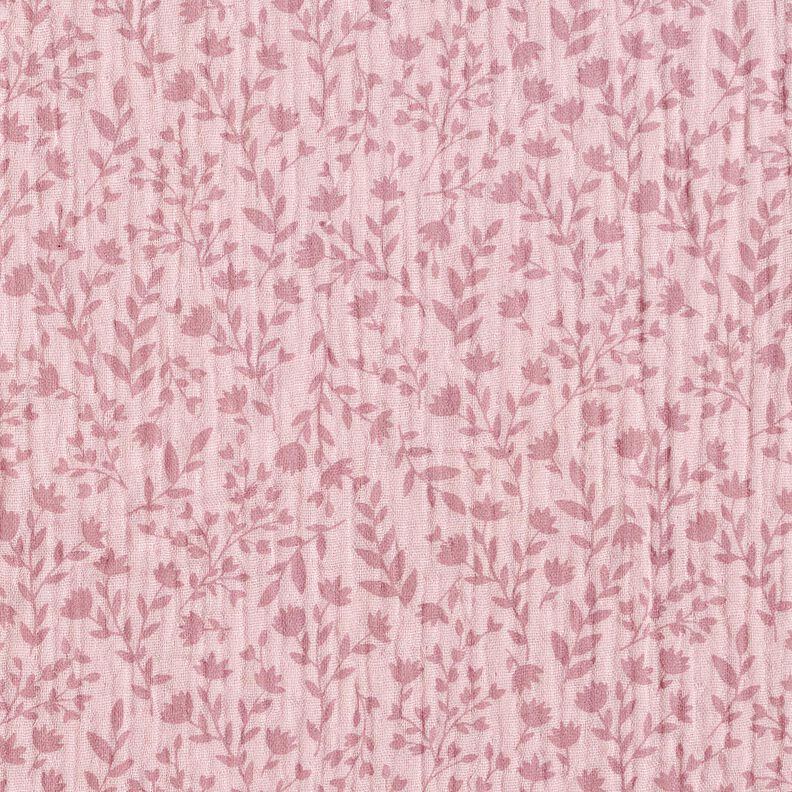 Double Gauze/Muslin two-tone flower tendrils – light dusky pink, image number 1