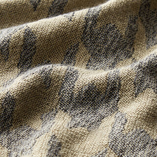 Large Houndstooth Double Weave – taupe/slate grey, 