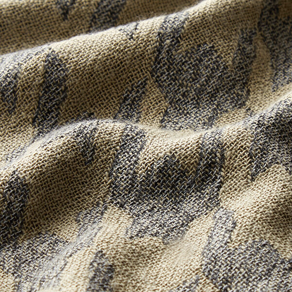 Large Houndstooth Double Weave – taupe/slate grey,  image number 2