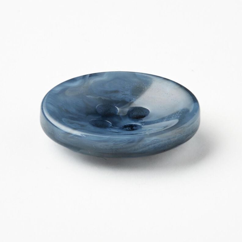 4-hole button marbled [Ø 15 mm] – brilliant blue,  image number 2